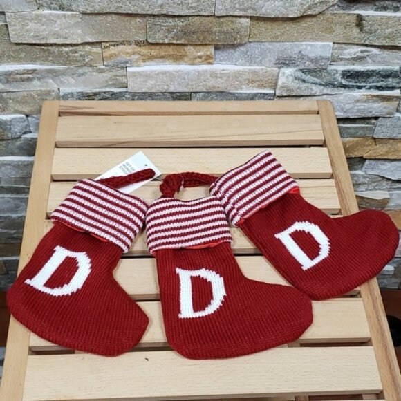 Nordstrom Monogram Christmas Stocking Pack of 3 - Picture 2 of 3